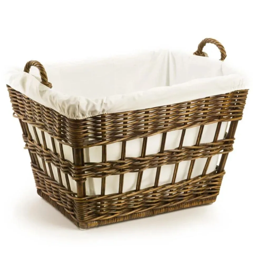 Exquisitely Rattan Laundry Hamper Basket Fob