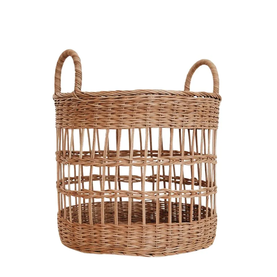 Open Weave Rattan Laundry Basket Wholesaler