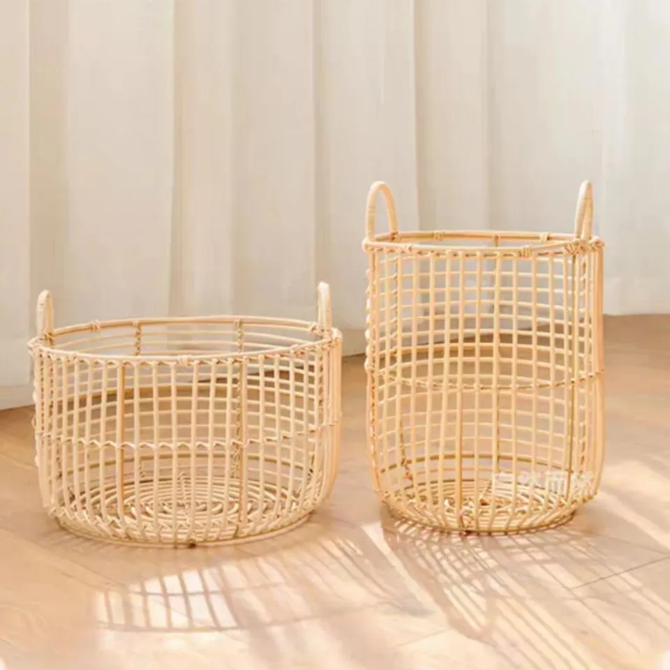 Open Weave Rattan Laundry Basket Short Lead Time