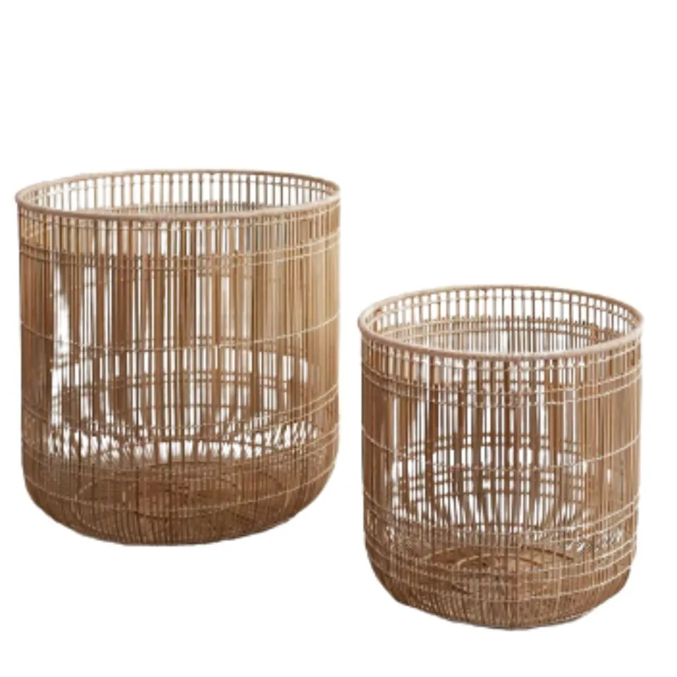Open Weave Rattan Laundry Basket Hight Quality