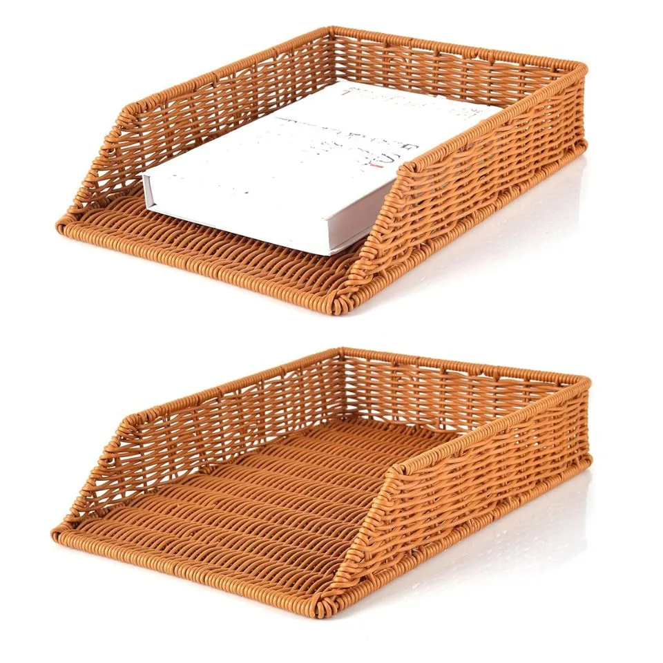 Rattan Office Paper Tray OEM