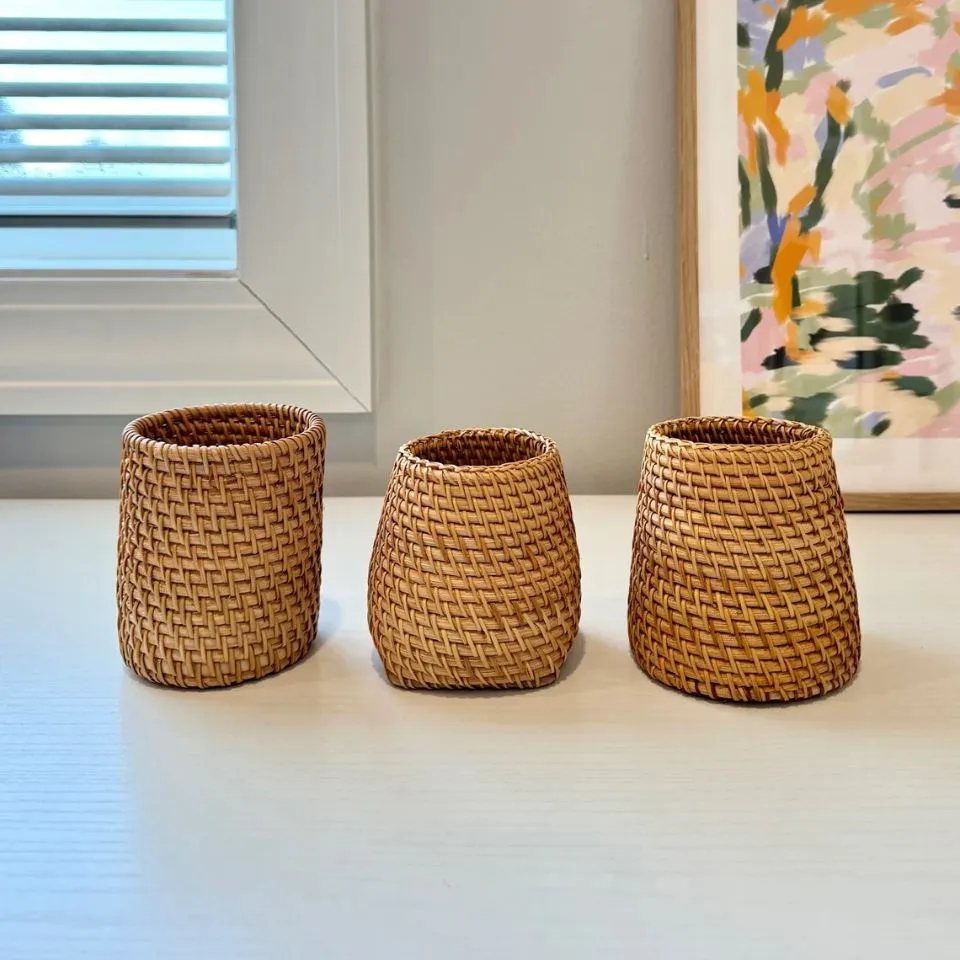 Rattan Pen Holder Short Lead Time