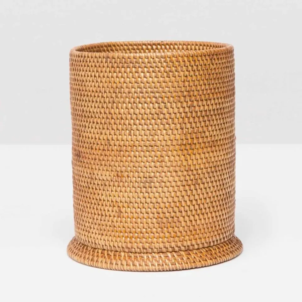 Rattan Round Waste Basket Low Moq