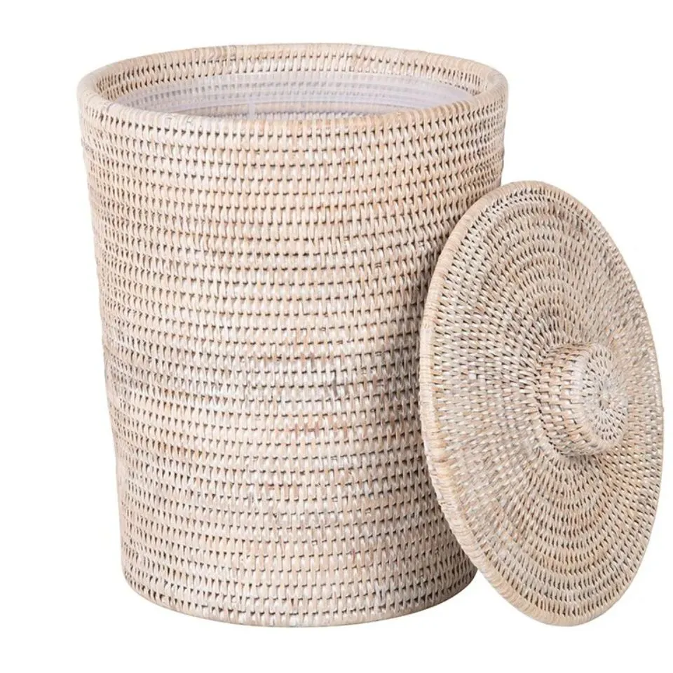 Rattan Round Waste Basket OEM