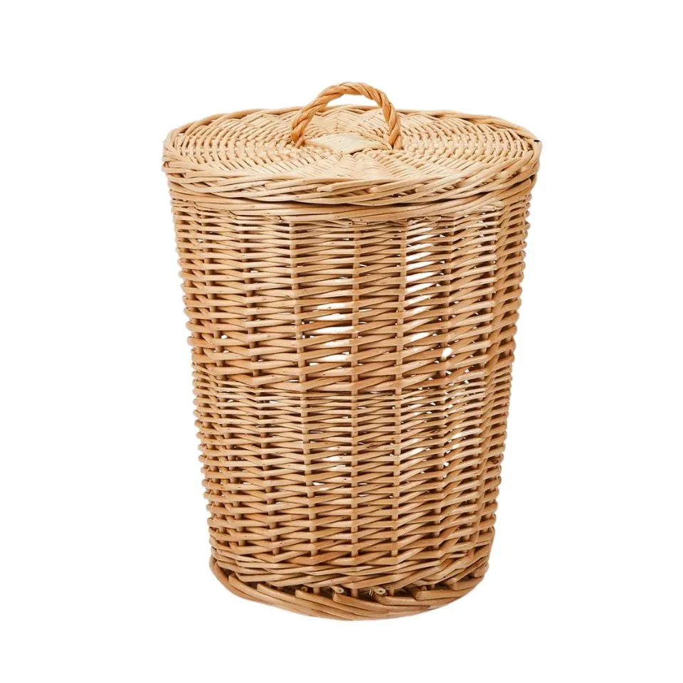 Rattan Round Waste Basket Private Label