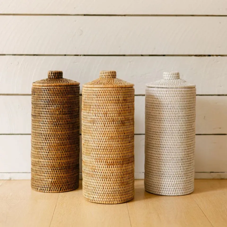 Rattan Toilet Roll Holder Low Moq