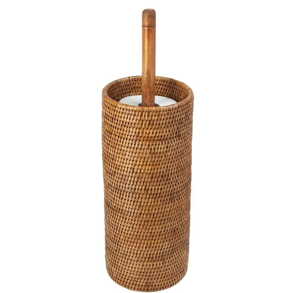 Rattan Toilet Roll Holder Fob