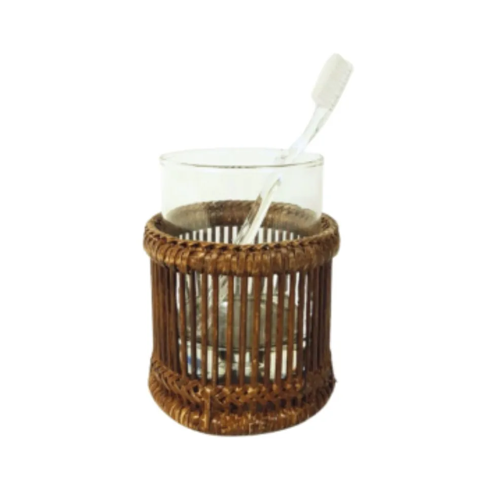Rattan Tooth Brush Holder Fob