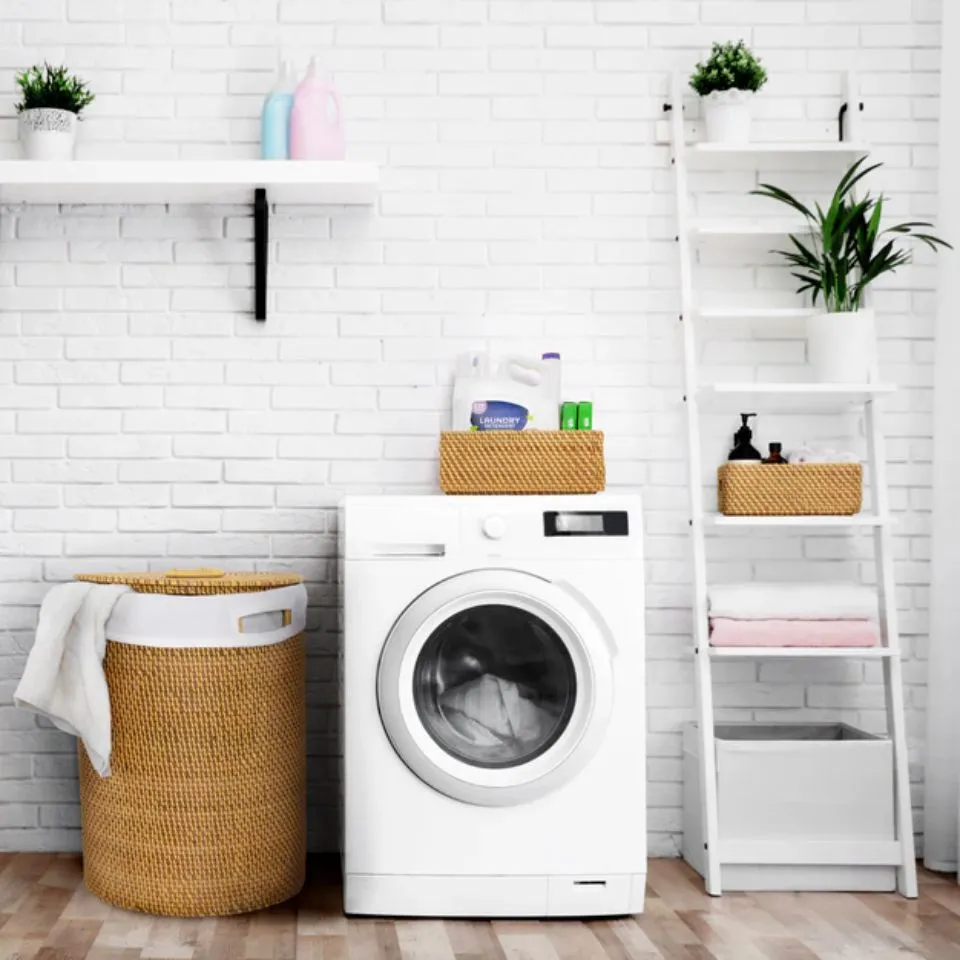 Round Rattan Laundry hamper Basket With Lid Manufacturer